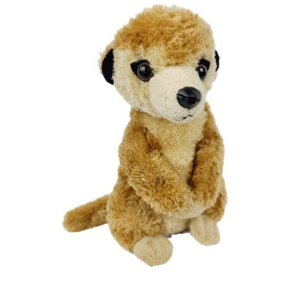 Aurora Meerkat 7 inch Plush Realistic Stuffed Animal Toy Standing Brown - Picture 1 of 7